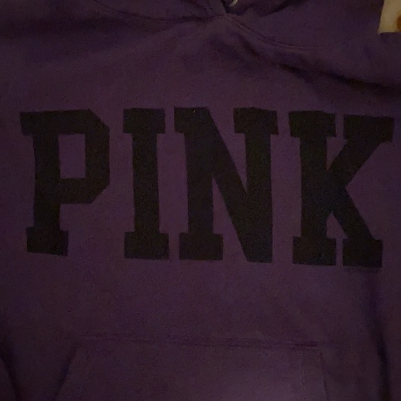 Purple PINK victoria’s secret hoodie - Picture 2 of 3